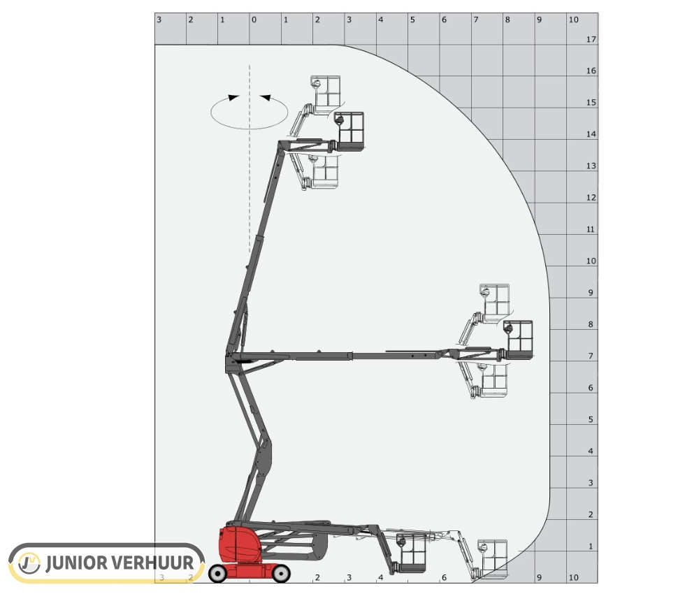 Manitou-170AETJ-knikarmhoogwerker-junior-verhuur-hoogwerker-huren-groningen-werkdiagram